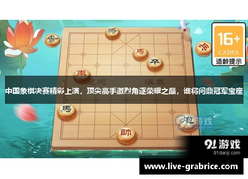 中国象棋决赛精彩上演，顶尖高手激烈角逐荣耀之巅，谁将问鼎冠军宝座